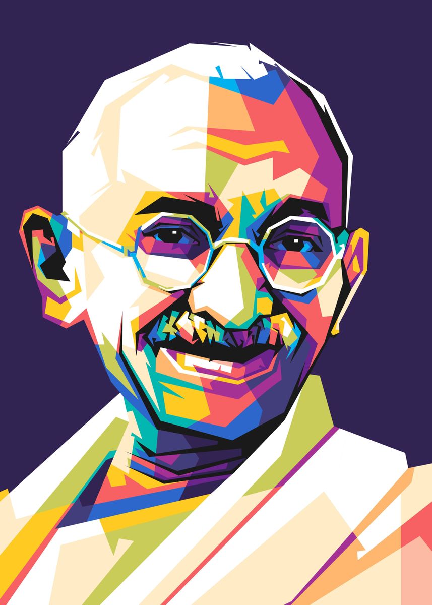 'Mahatma Gandhi' Poster, picture, metal print, paint by Dika Sujud ...