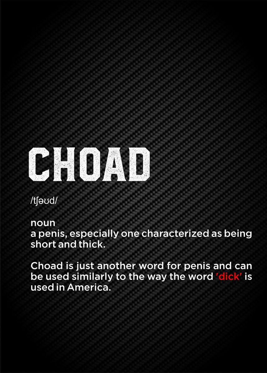 'choad' Poster, picture, metal print, paint by Cool Metalic Projects ...