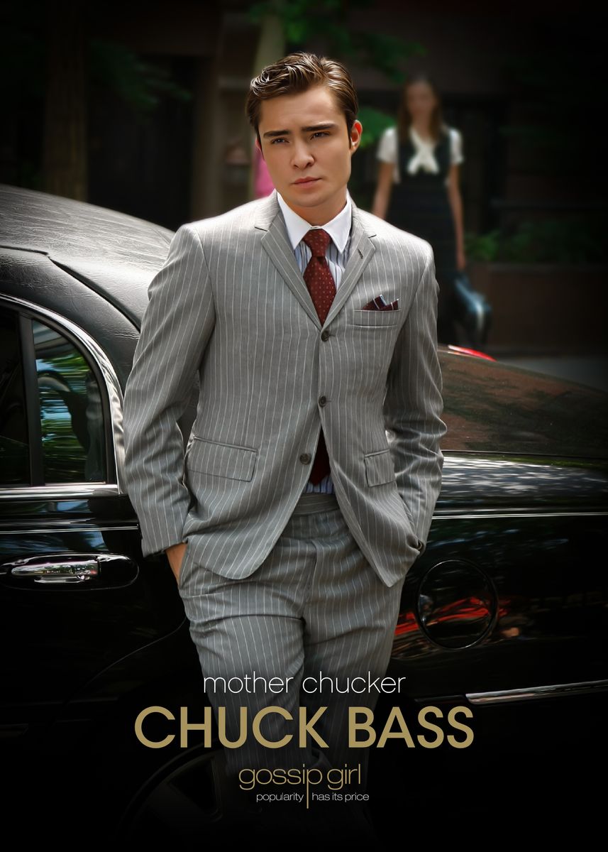 Chuck Bass' Poster, picture, metal print, paint by Gossip Girl