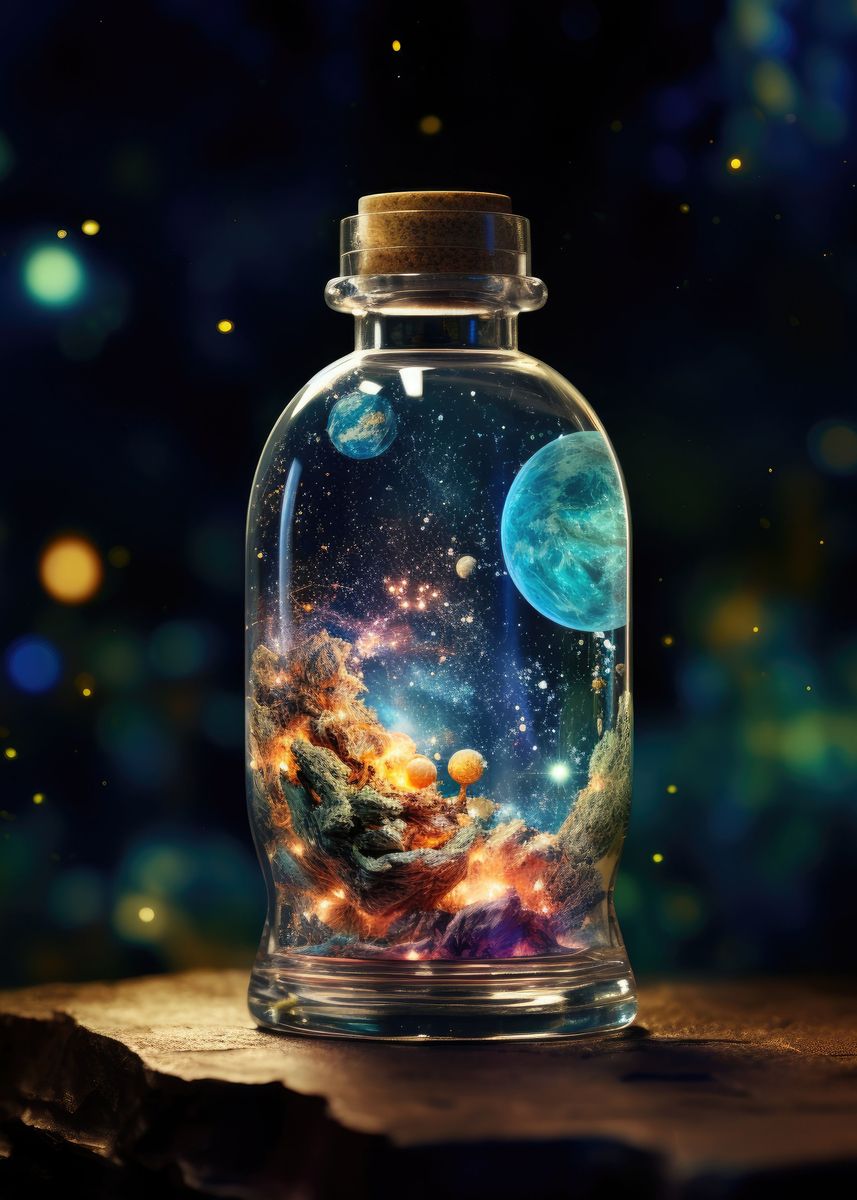 Galaxy In A Bottle Printable