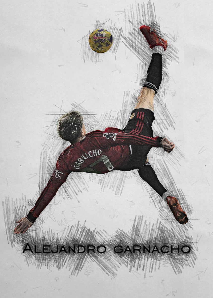 'garnacho' Poster, picture, metal print, paint by Salvatore Armani ...
