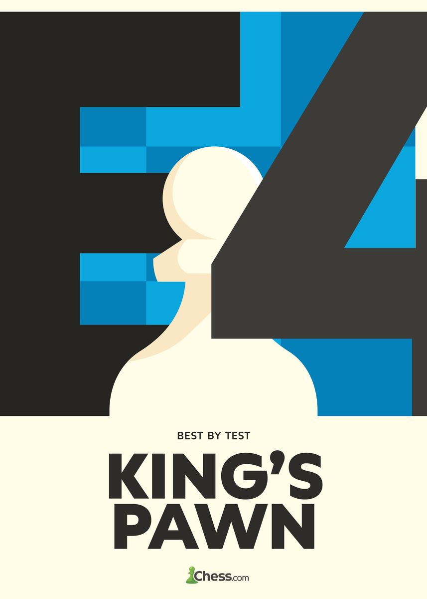 'Kings Pawn' Poster, picture, metal print, paint by Chess | Displate