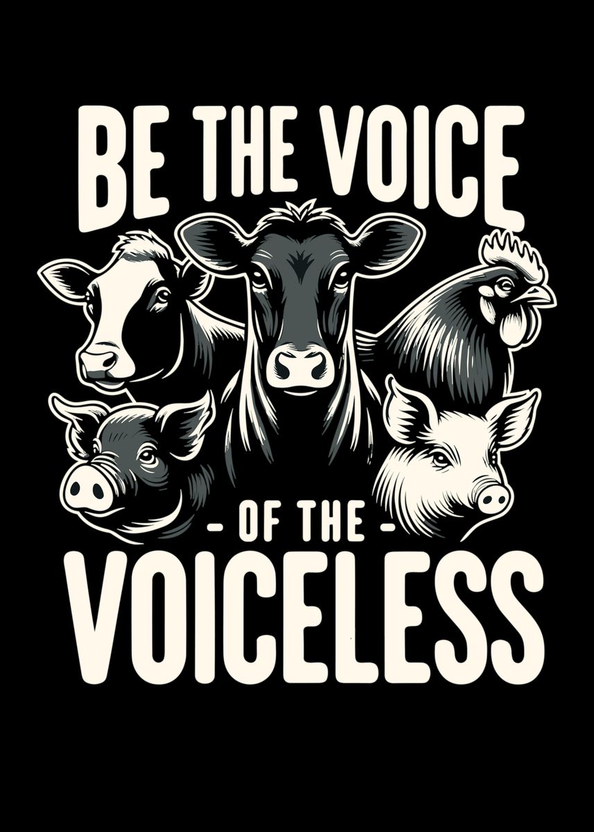 'Animal Rights Voice' Poster, Picture, Metal Print, Paint By Schmugo ...