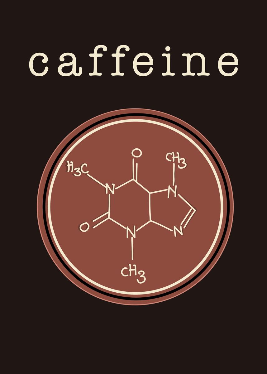 'Caffeine' Poster, picture, metal print, paint by Lardis Art | Displate