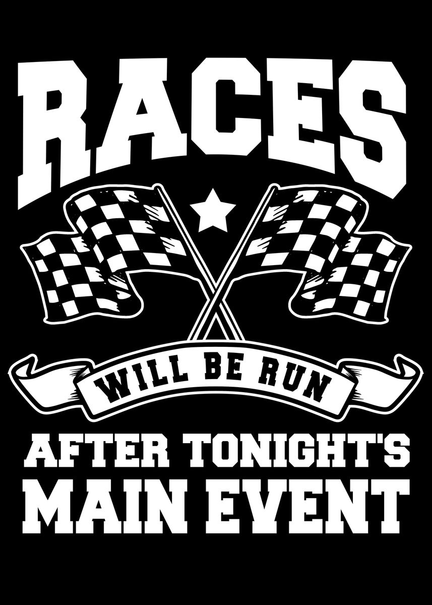 'Racing Tailgating Funny' Poster, picture, metal print, paint by ...