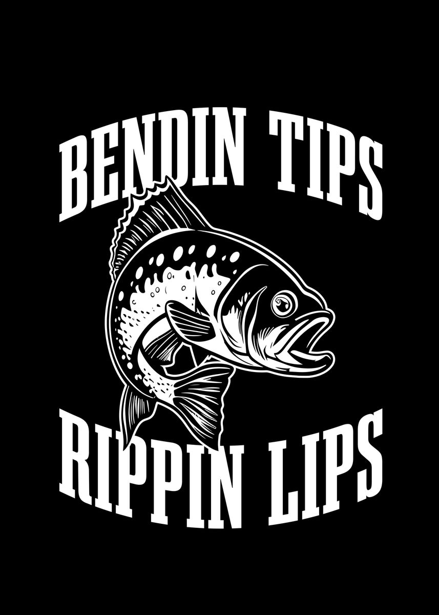 'Bendin Tips Rippin Lips' Poster, picture, metal print, paint by ML ...