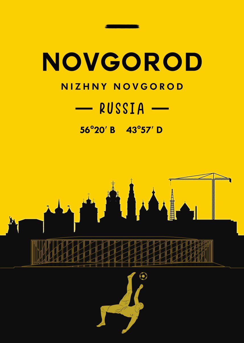 'Nizhny Novgorod Novgorod' Poster, picture, metal print, paint by Wohl ...