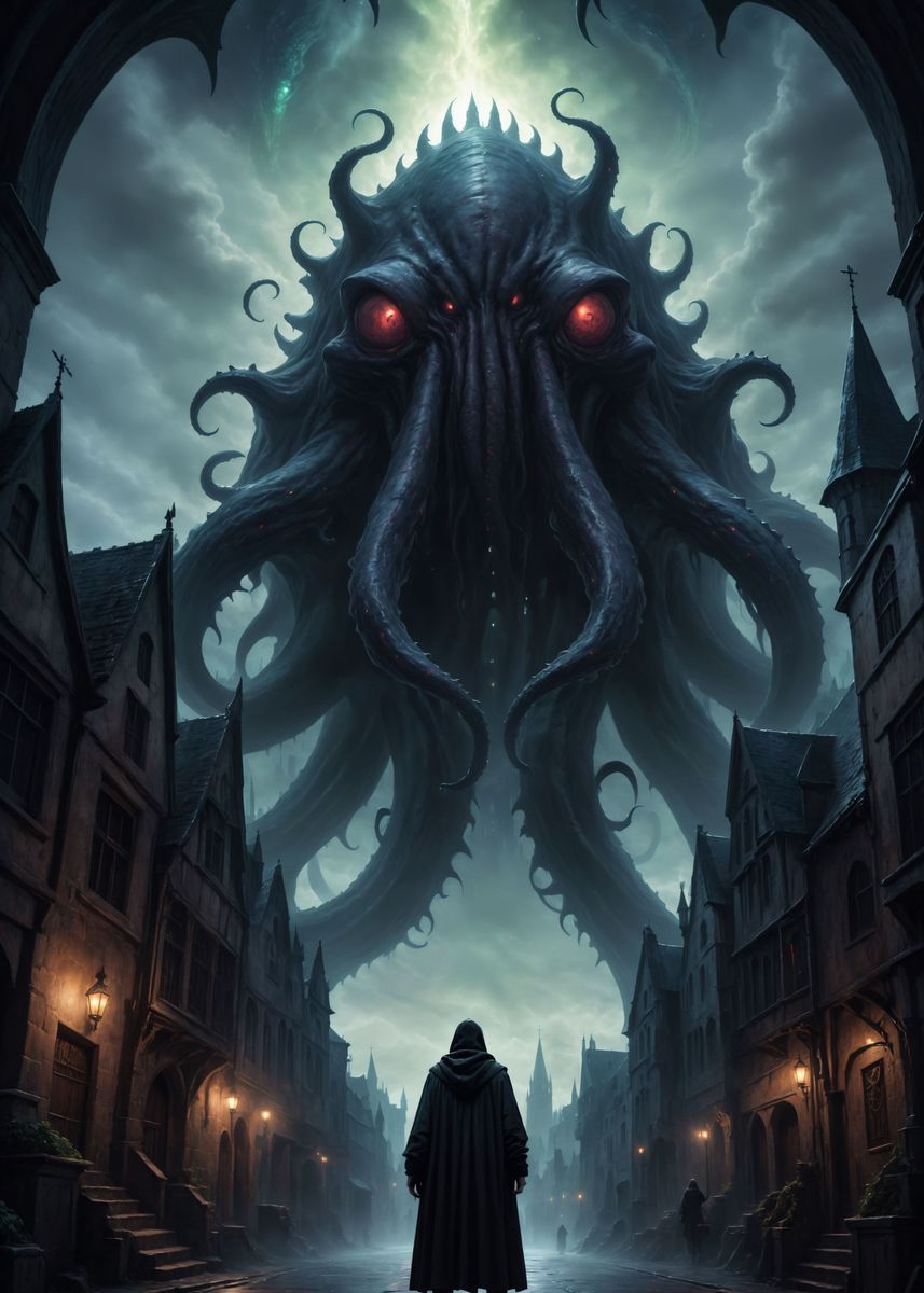 Cthulhu christmas wrapping paper