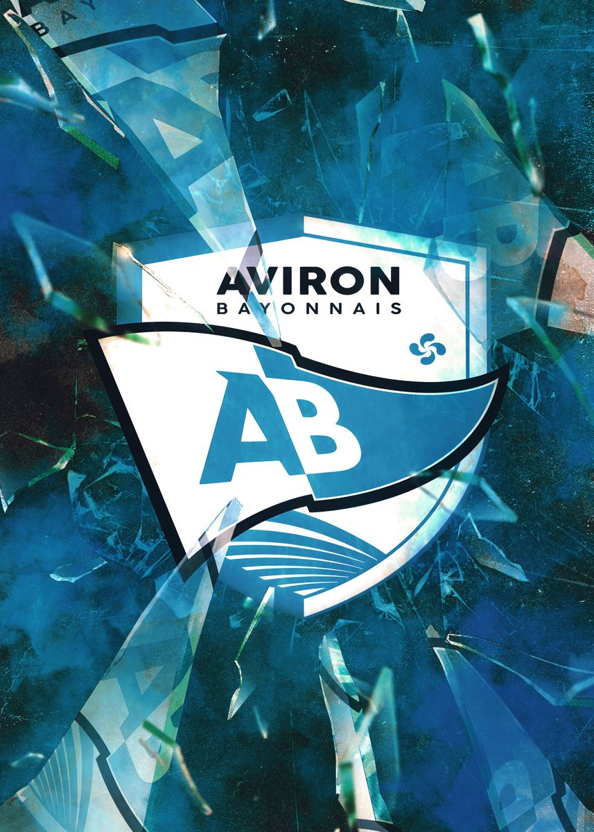 'Aviron Bayonnais FC' Poster, picture, metal print, paint by kun bin