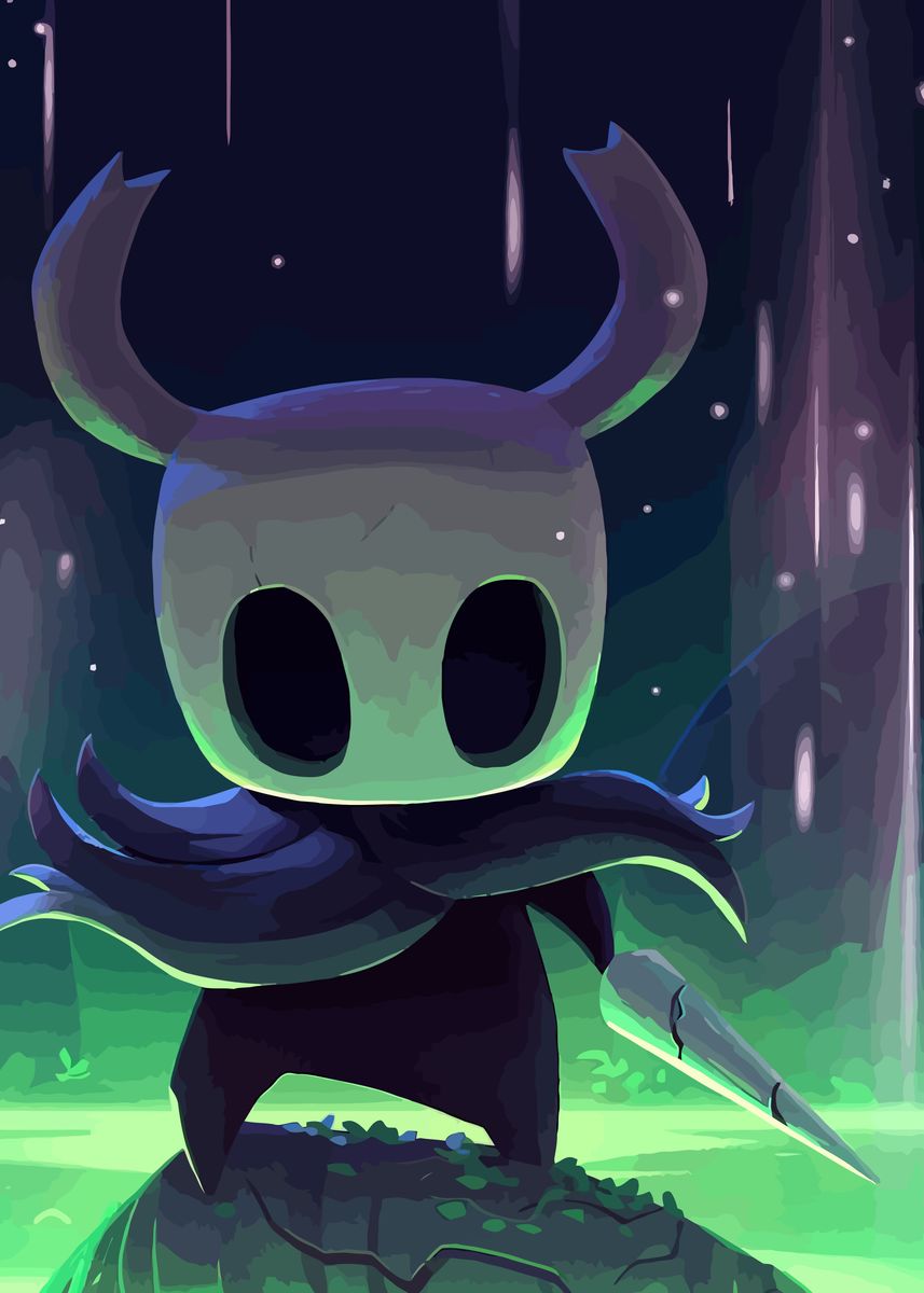 'Hollow Knight' Poster, picture, metal print, paint by One Piece Japan ...