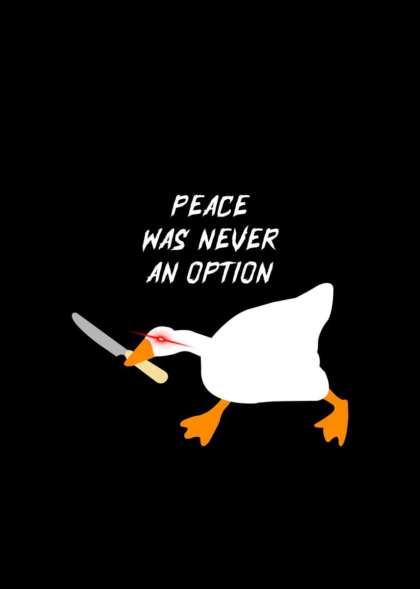 'Peace Was Never An Option' Poster, picture, metal print, paint by ...