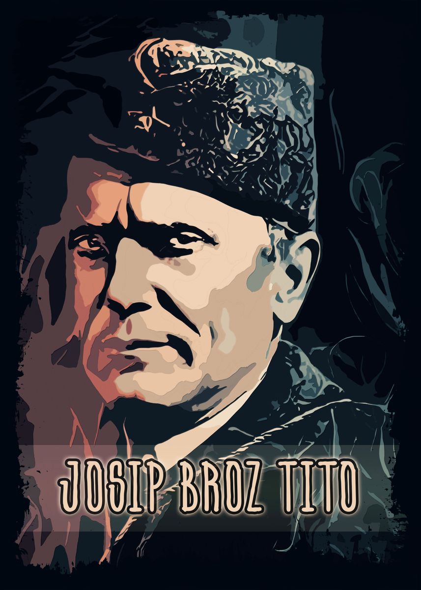 'Josip Broz Tito Portrait' Poster, picture, metal print, paint by ...