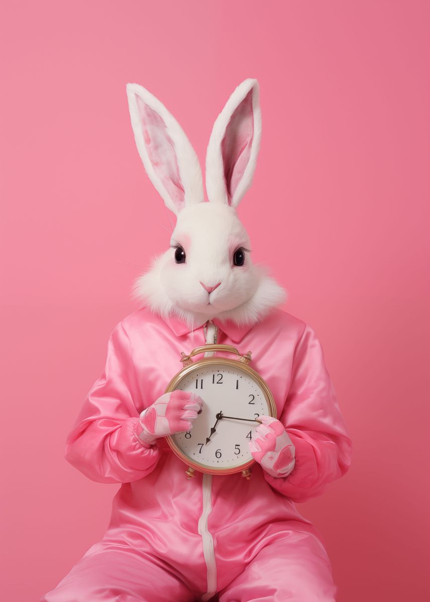 'Fashion Rabbit Xmas' Poster, picture, metal print, paint by Anmarie ...