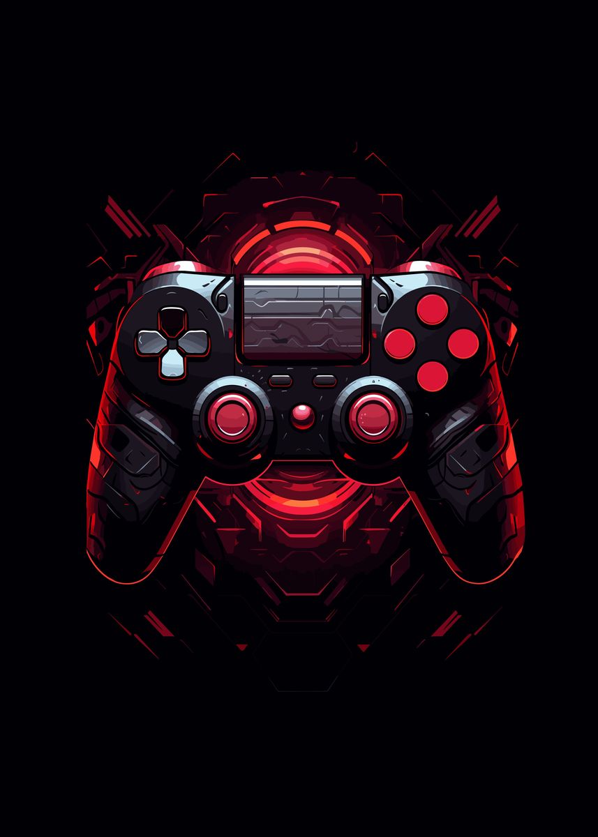 'Gaming Controller' Poster, picture, metal print, paint by 99 Posters ...