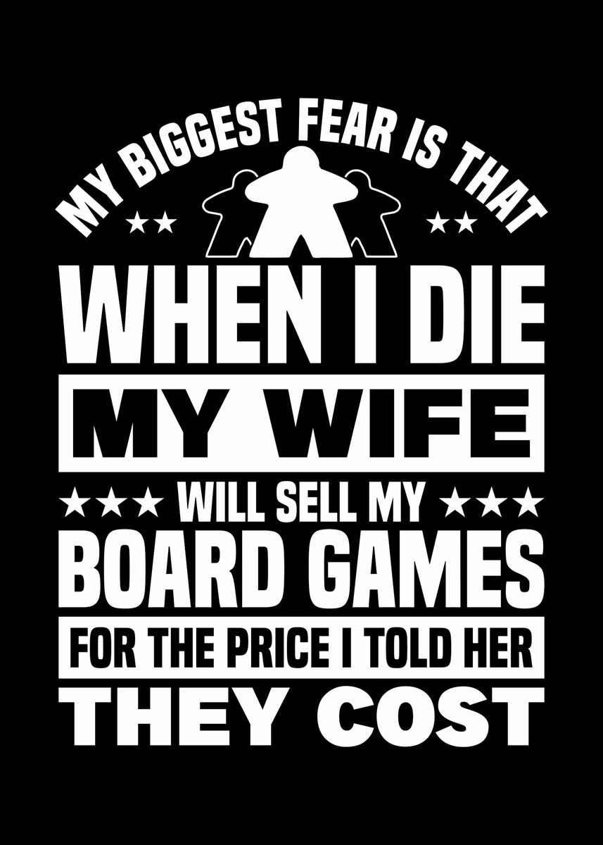 'Board games cost' Poster, picture, metal print, paint by Andreas