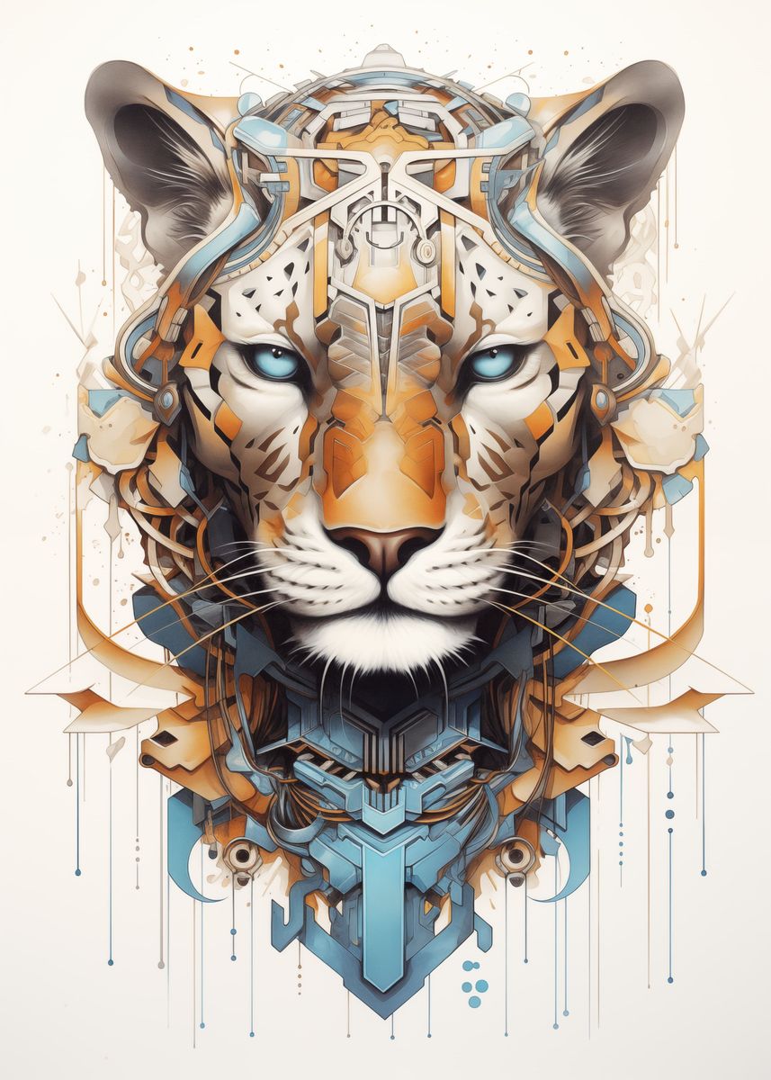 'Leopard' Poster, picture, metal print, paint by Nathan De Pachtere ...