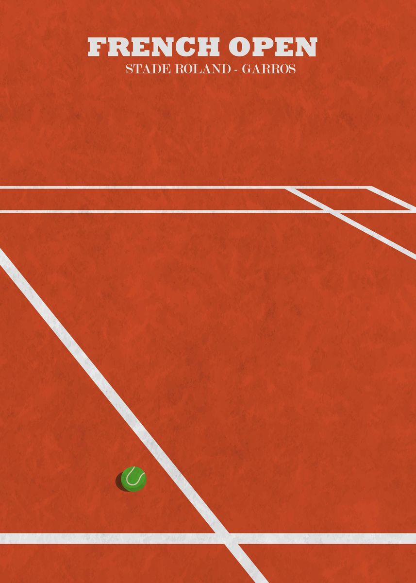 'French open' Poster, picture, metal print, paint by UNIKORN | Displate