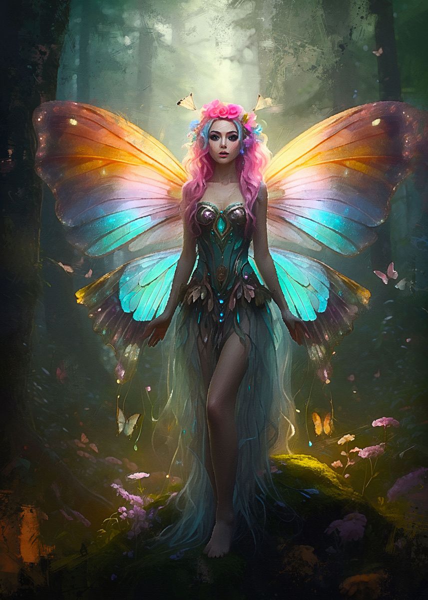 Split Tale Woman 'Fairy Tale Woman' Poster, picture, metal print, paint by Madooza ...