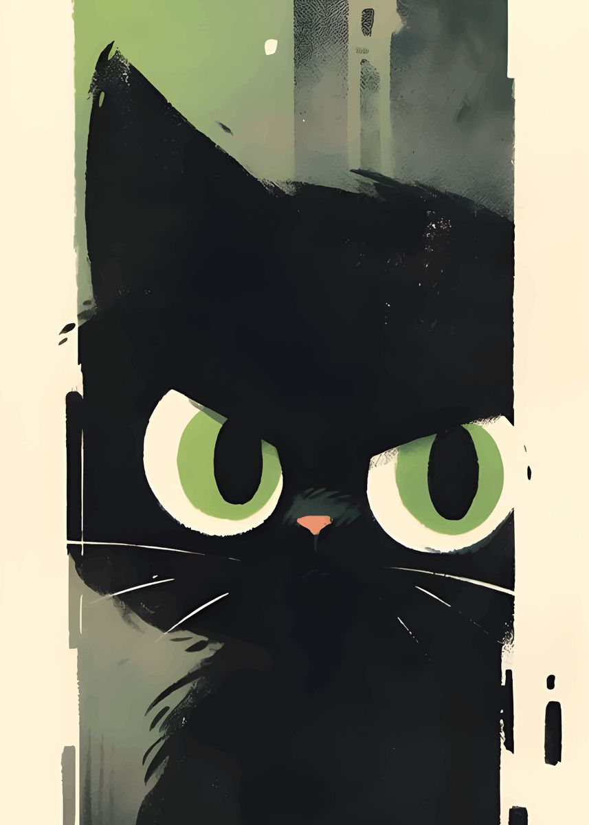 'cat' Poster, picture, metal print, paint by best art | Displate