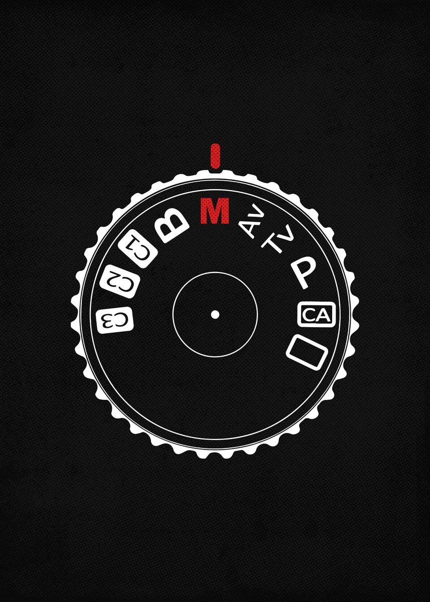 'DSLR Camera Mode Dial' Poster, picture, metal print, paint by Uber ...