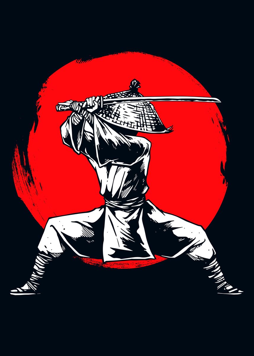 'The Shadow Samurai' Poster, picture, metal print, paint by Lestat de ...
