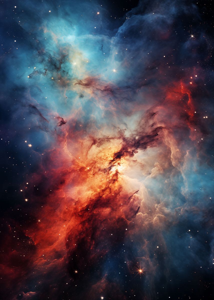 'Stellar Galaxy' Poster, picture, metal print, paint by Adam Displate
