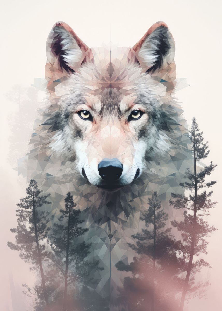 'Bohemian Direwolf' Poster, picture, metal print, paint by Senja ...