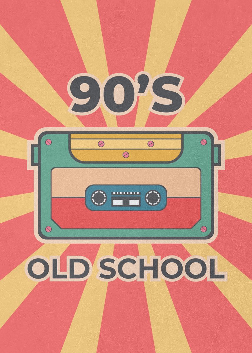 '90s old school' Poster, picture, metal print, paint by Zhidane Al ...
