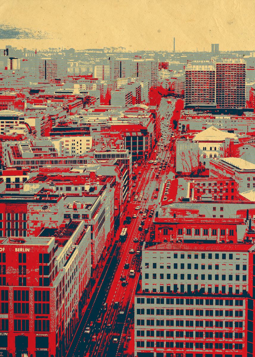 'Berlin City Hopestyle' Poster, picture, metal print, paint by Zhidane ...