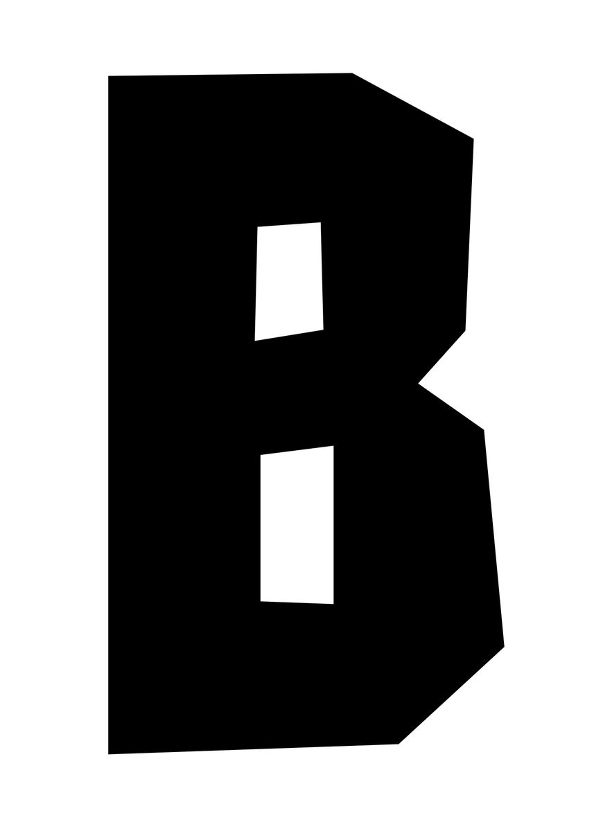 'Capital Letter B' Poster, picture, metal print, paint by Wiski Play ...