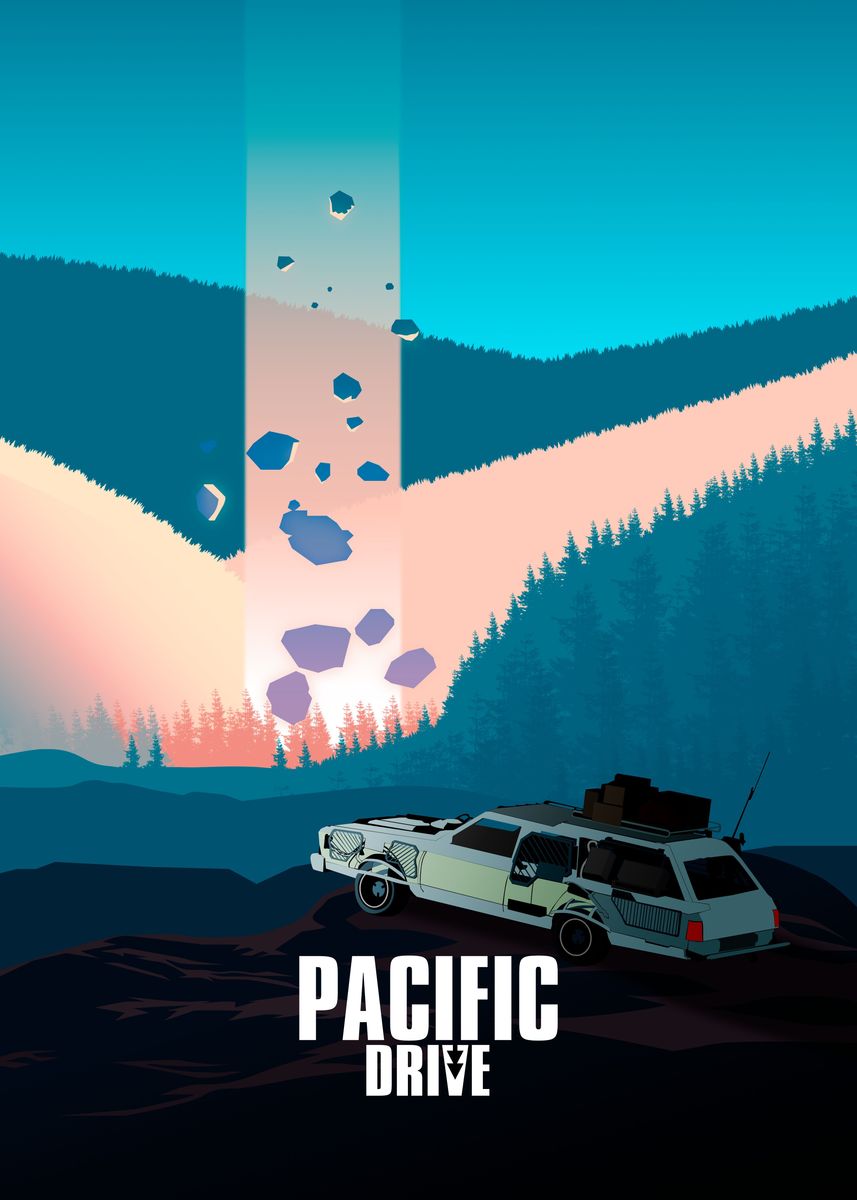 'pacific Drive' Poster, Picture, Metal Print, Paint By Geeks Holic ...