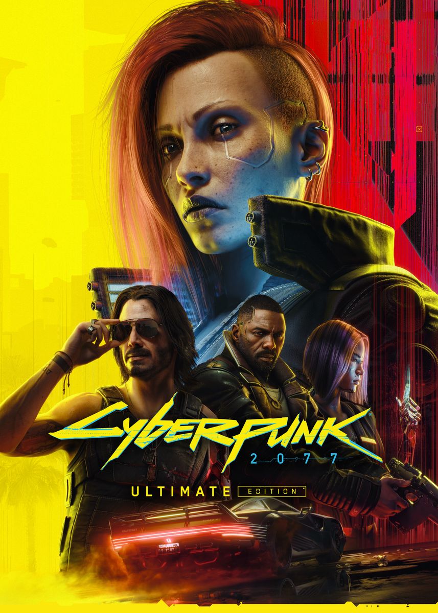 Ultimate Edition Key Art Poster, picture, metal print, paint by Cyberpunk  2077 | Displate