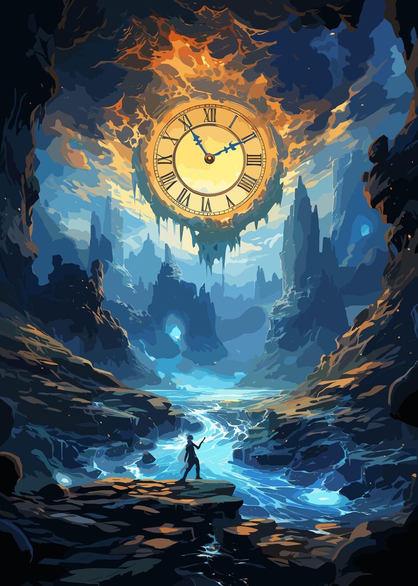 Time Fantasy Example 'Mysterious Time Fantasy' Poster, picture, metal print, paint by ...