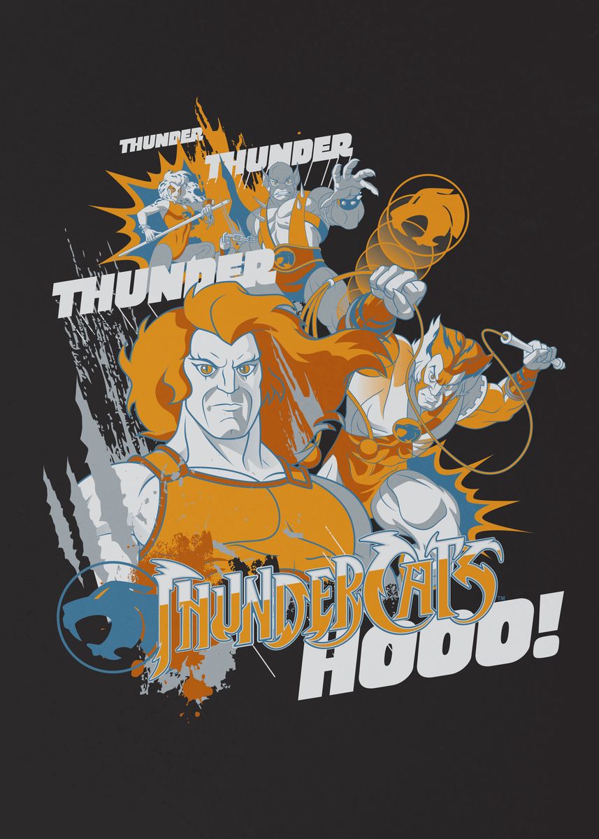 'ThunderCats Hooo!' Poster, picture, metal print, paint by ThunderCats ...