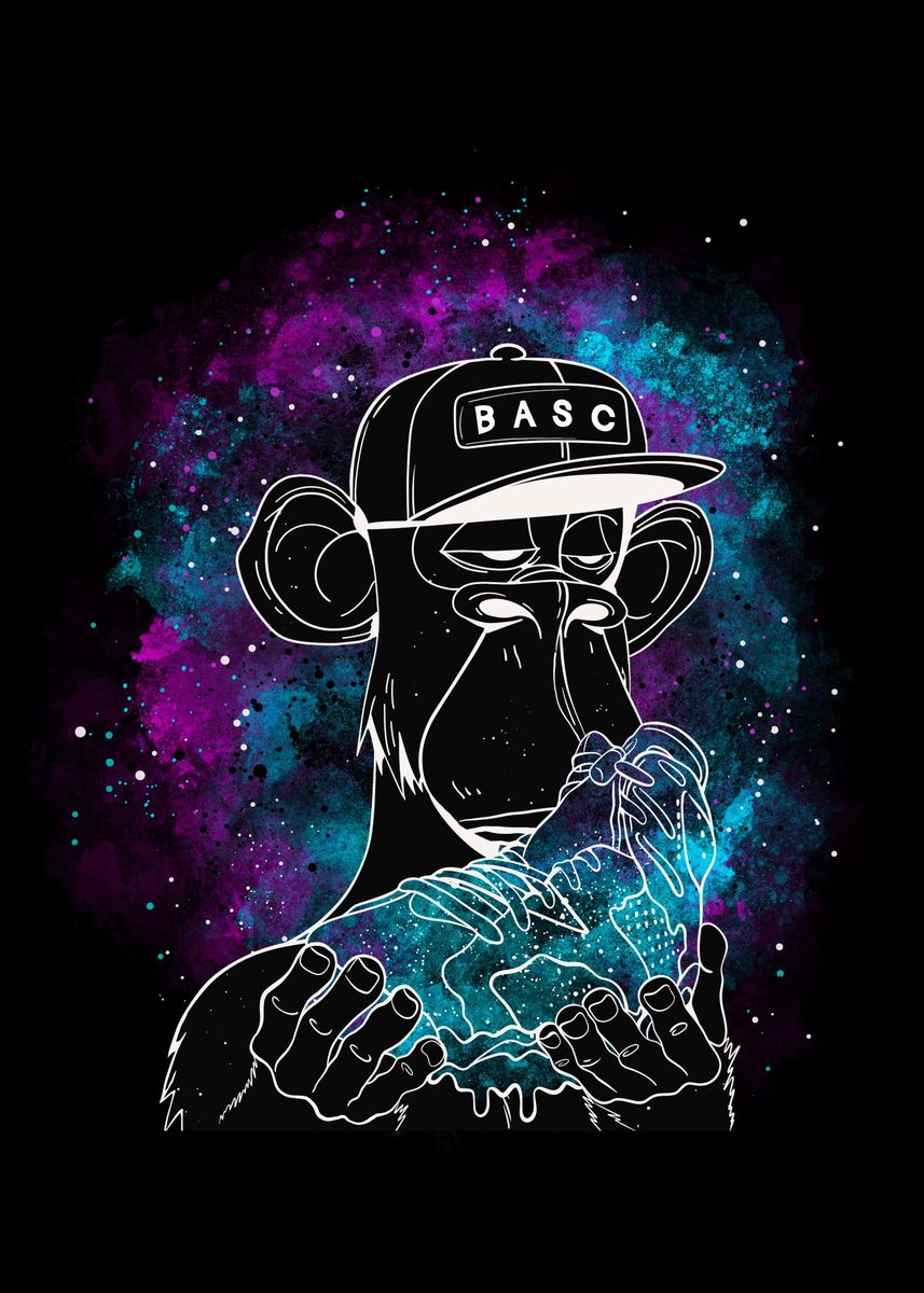'Bored Ape' Poster, picture, metal print, paint by Magic Apes | Displate