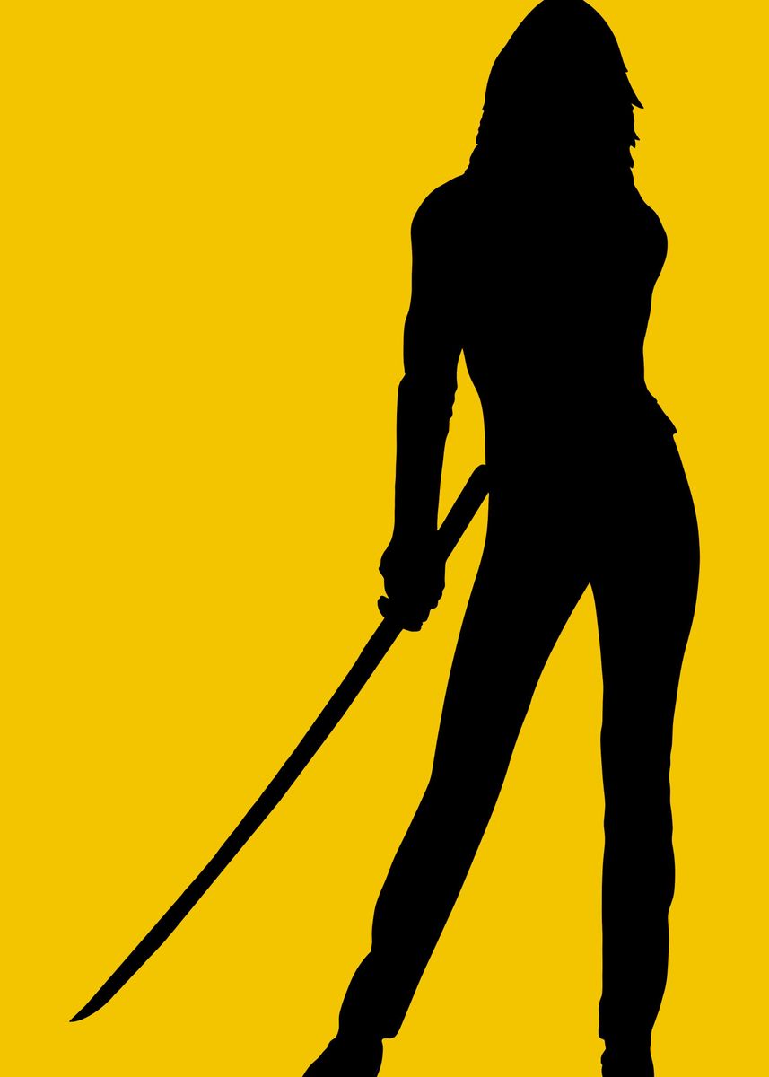 'Kill bill silhouette' Poster, picture, metal print, paint by fay list ...