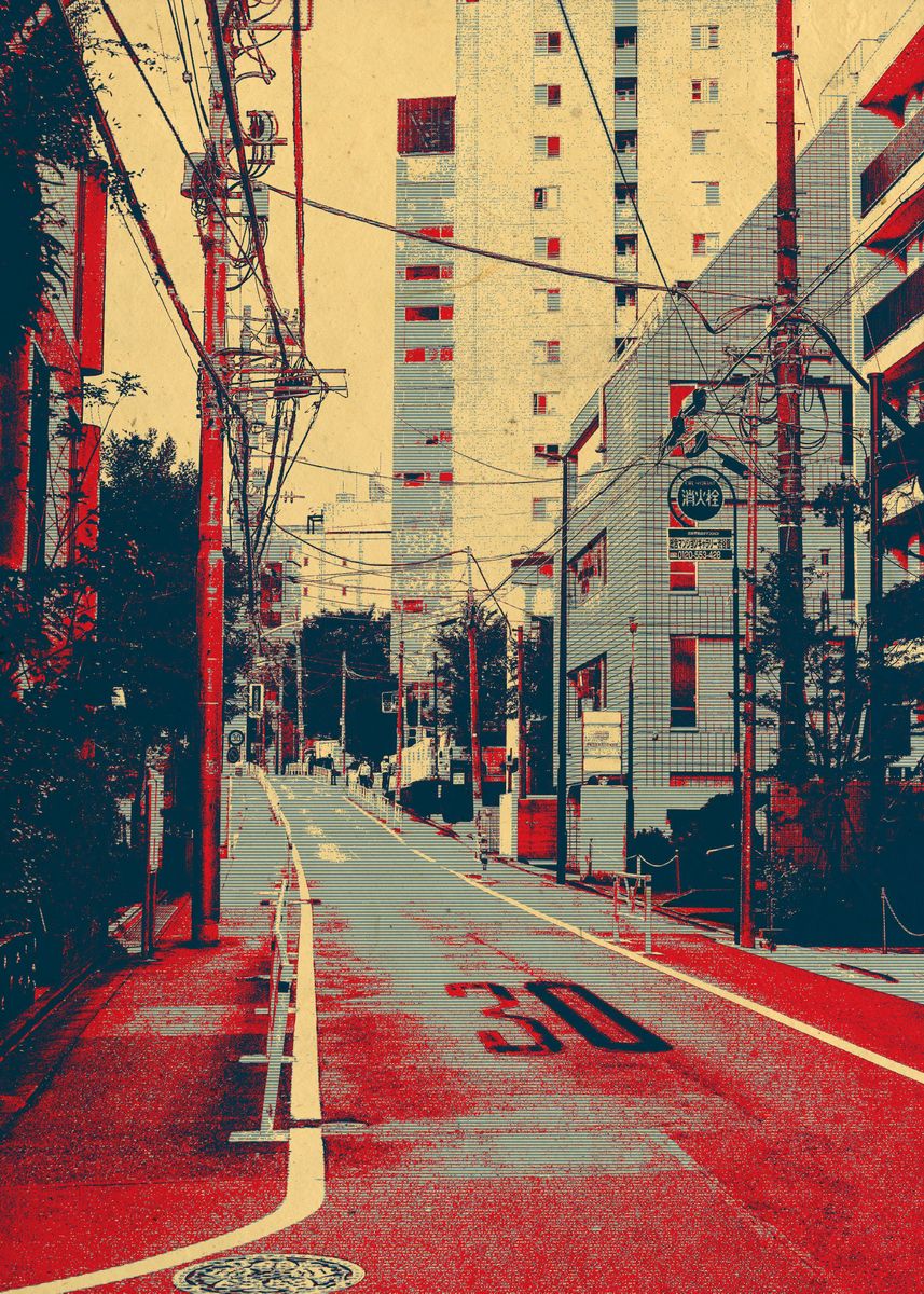 'Tokyo Street Hopestyle' Poster, picture, metal print, paint by Zhidane ...