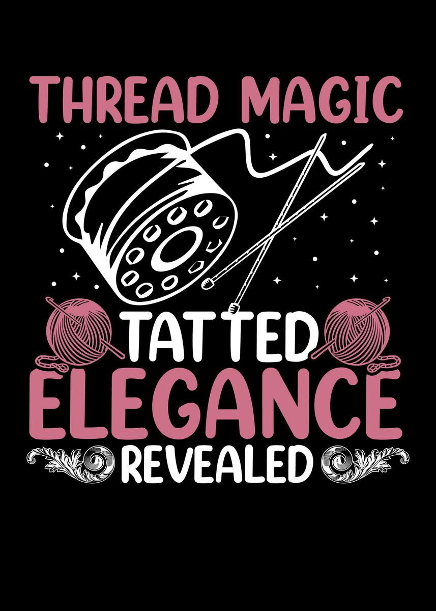 'Thread Magic Tatted' Poster, picture, metal print, paint by kritich ...