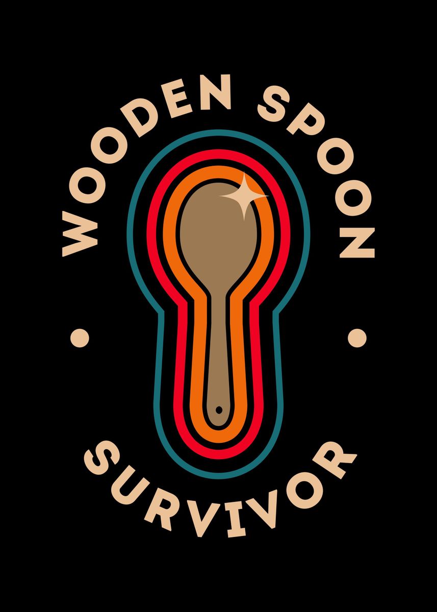 Spoon Poster 'Wooden Spoon Survivor' Poster, picture, metal print, paint by sachpica ...