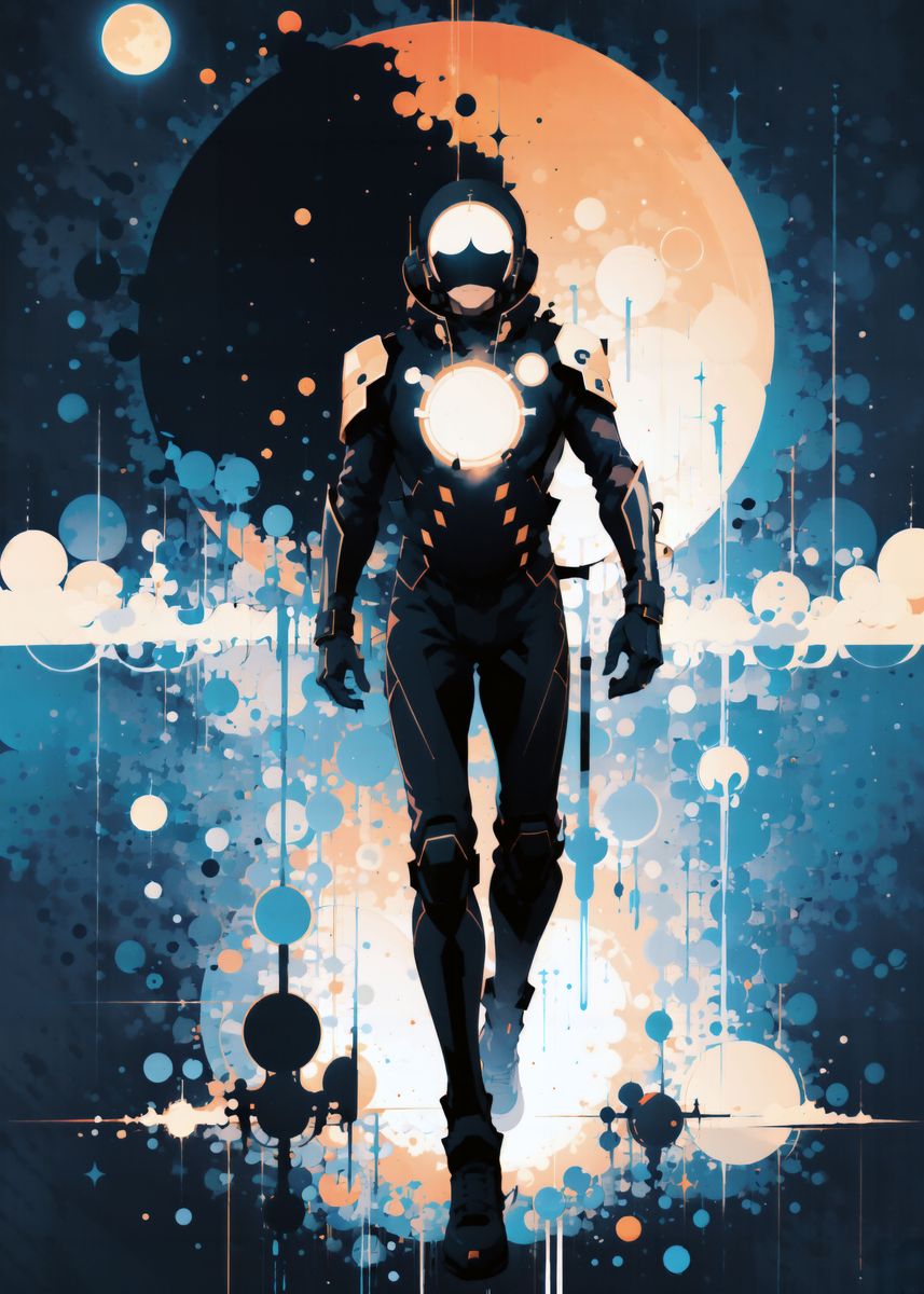 'Cartoon Space trooper' Poster, picture, metal print, paint by Luxury ...