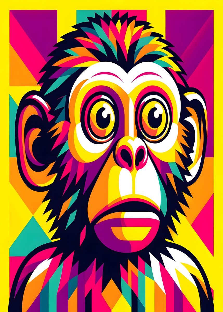 'Monkey Puppet Meme' Poster, picture, metal print, paint by Toko Diwan ...