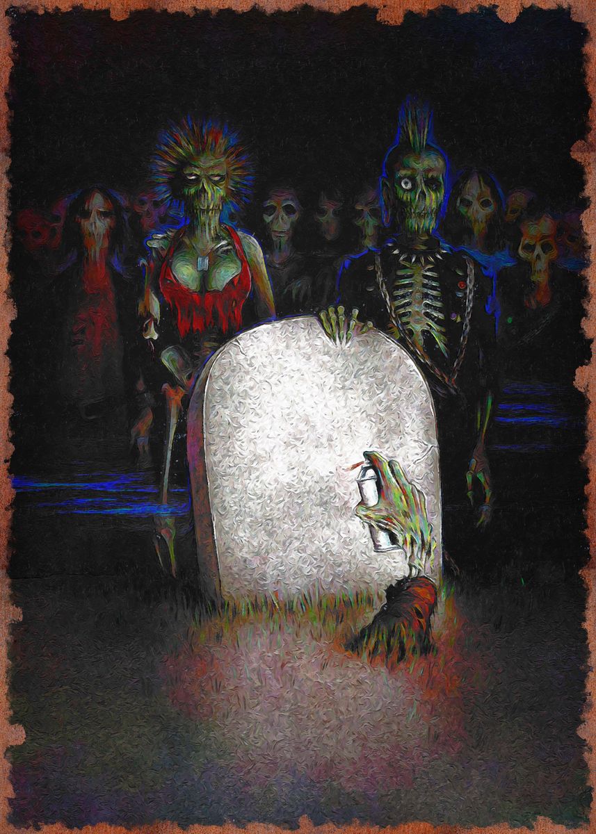 Living Dead Collection Poster 'the living dead' Poster, picture, metal print, paint by Niswa mazaya ...