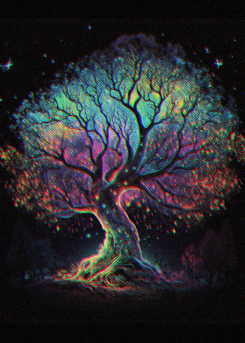 Fanth 'Magical Of Tree' Poster, picture, metal print, paint by Fanth | Displate
