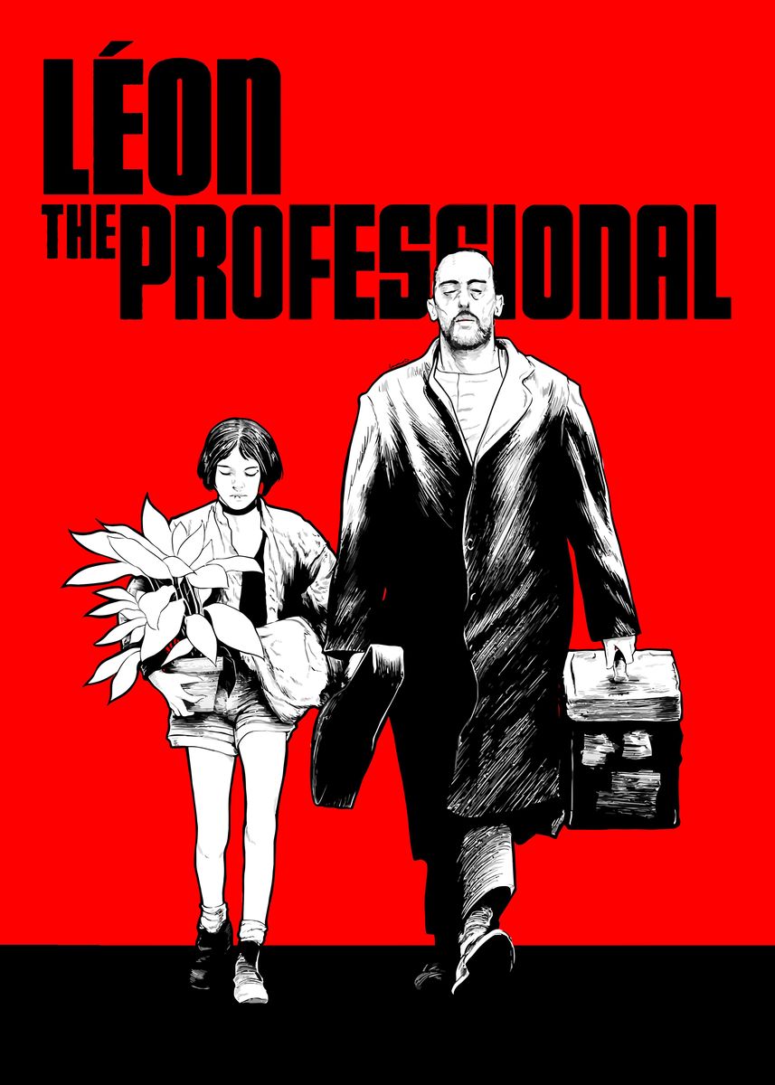 'Leon The Professional' Poster, picture, metal print, paint by Perky ...
