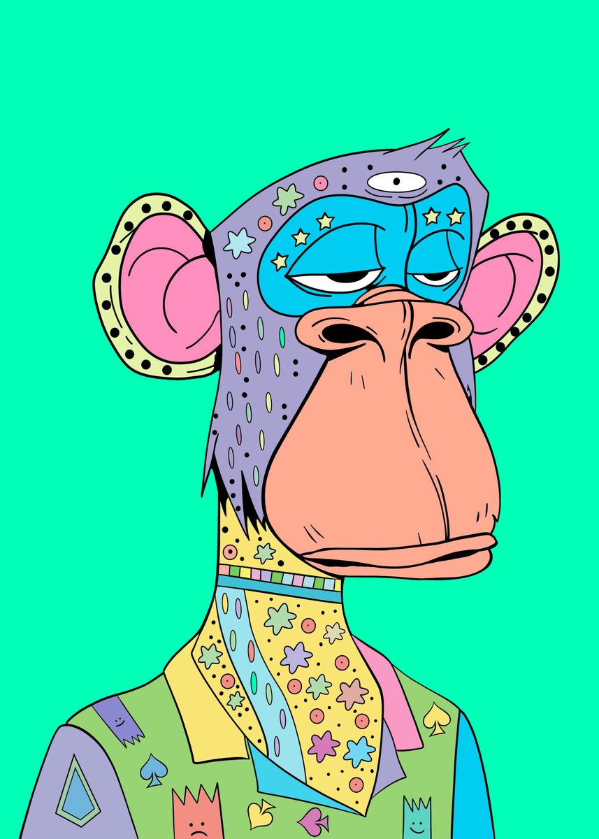 'BAYC' Poster, picture, metal print, paint by Magic Apes | Displate