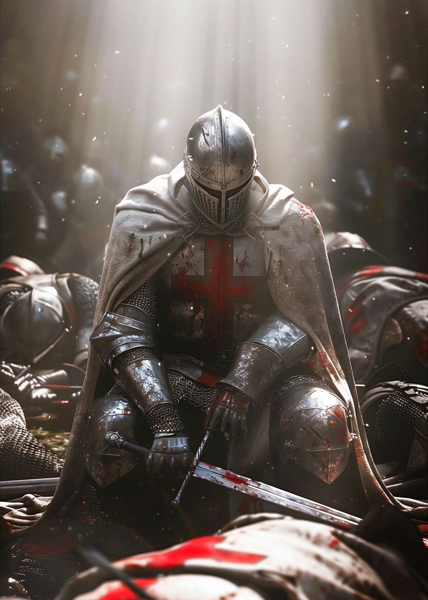 'Crusader Chronicles' Poster, picture, metal print, paint by The ...