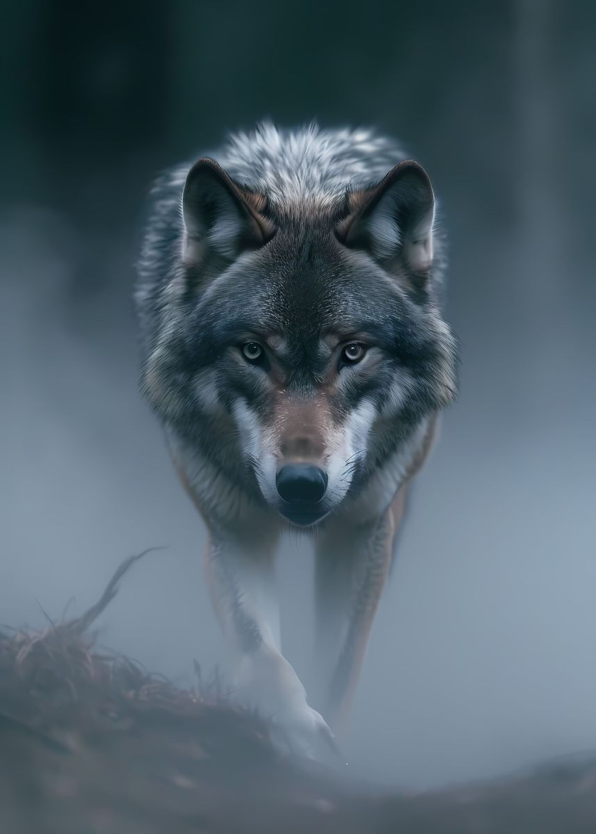 Hunting Wolves Predator 'Wolf Hunting Predators' Poster, picture, metal print, paint by Aurora ...