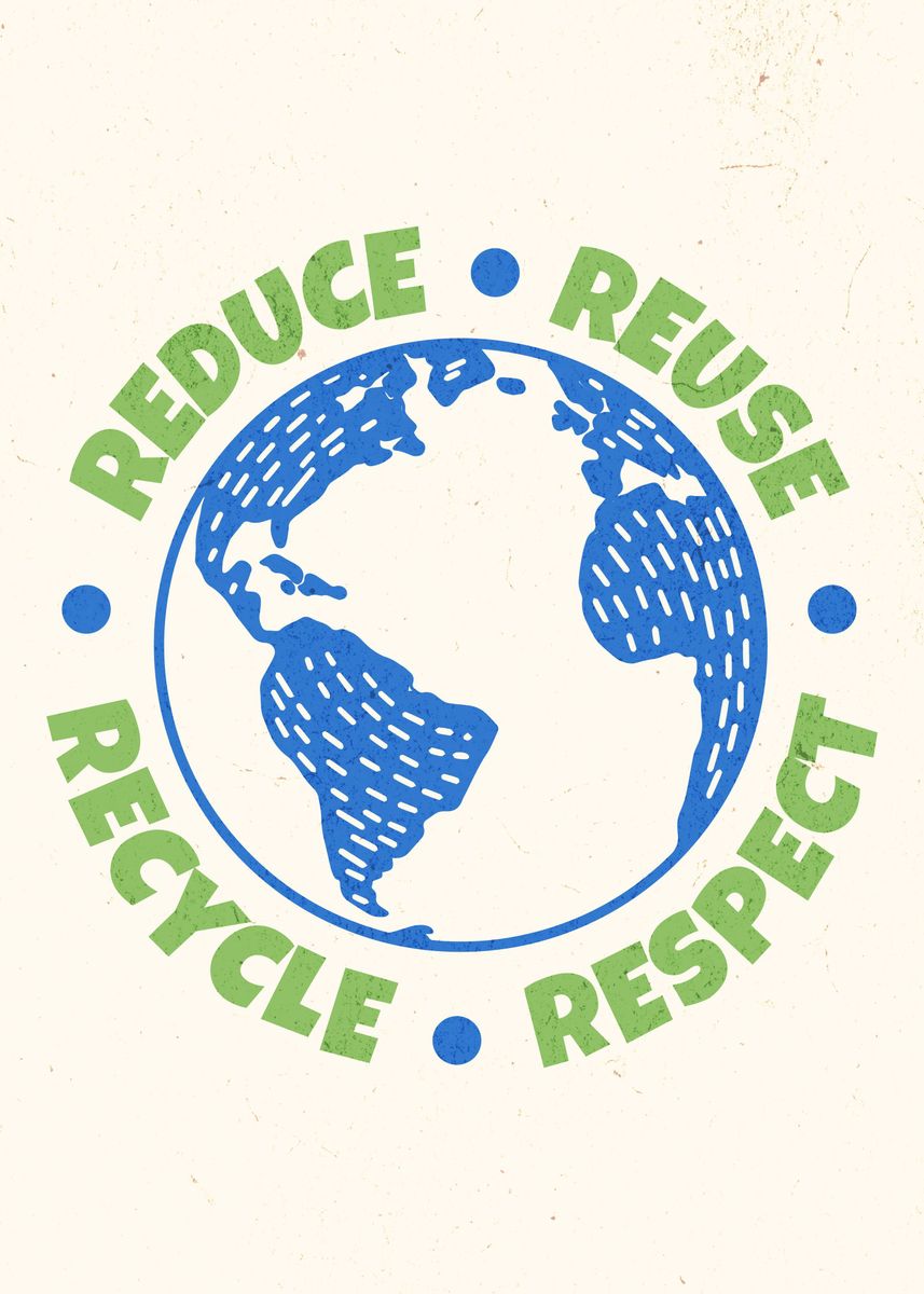 'Recycle Reuse Renew' Poster, picture, metal print, paint by Le Hong ...