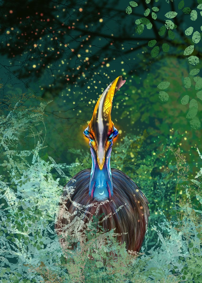 'Cassowary' Poster, picture, metal print, paint by Phantom ...