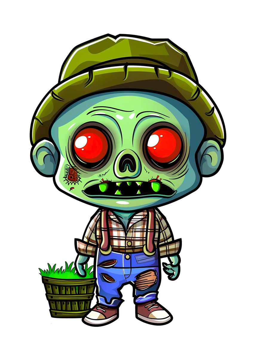 'Farmer Zombie' Poster, picture, metal print, paint by Henning Seifert ...